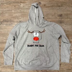 Delta Gray Men's Hoodie with Reindeer Graphic (Vampire Diaries)